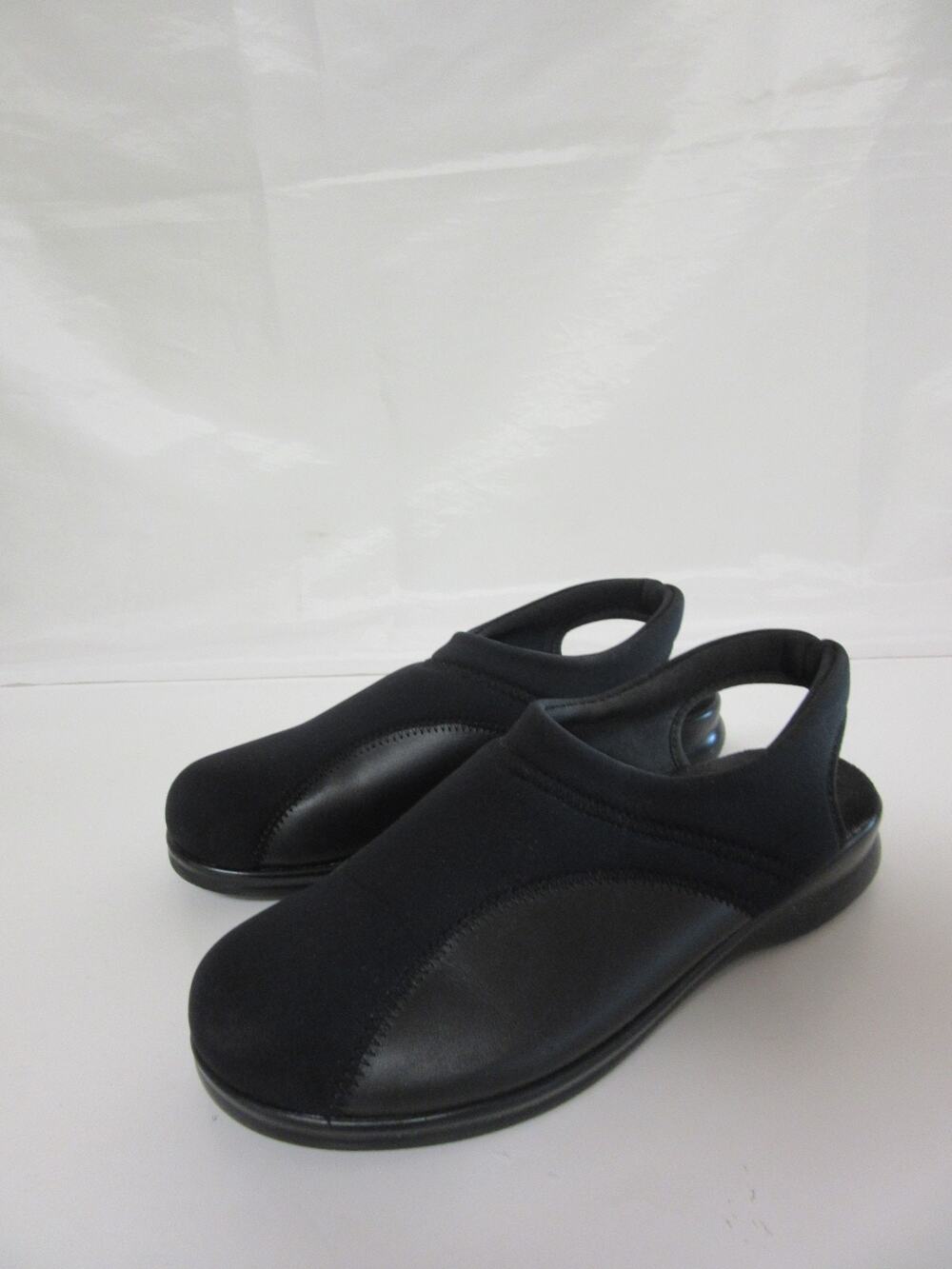 FLEXUS Spring Step Black 40 Flexia Slingback Comfort Cushioned Lounge Shoes-JB2